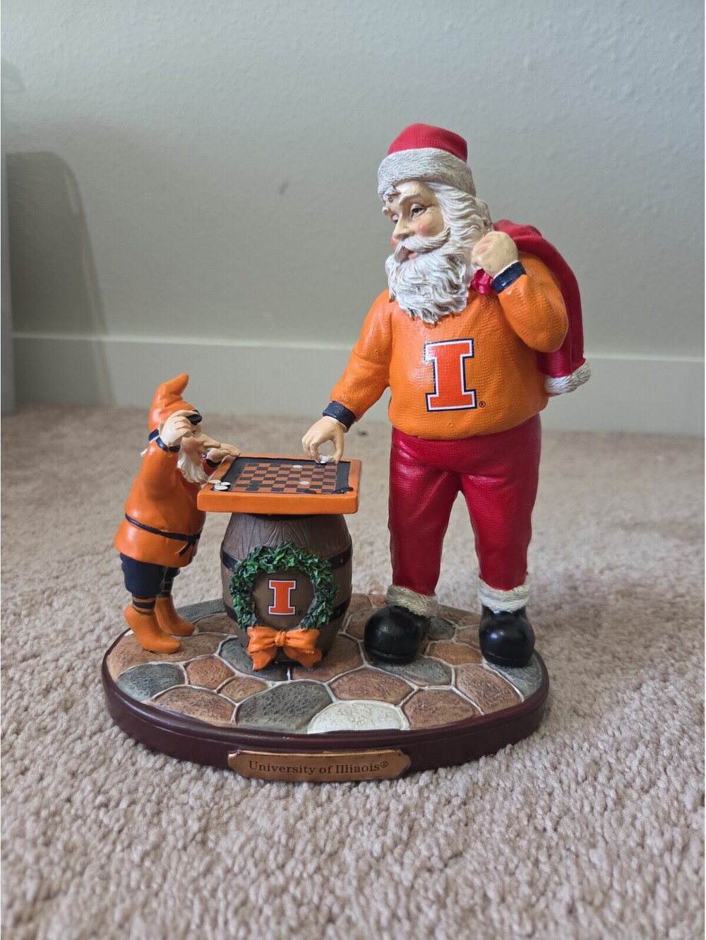 Limited Edition checkerboard Santa